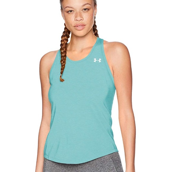 Under Armour Tops - Under Armour Women’s Blue Swyft Racer Tank